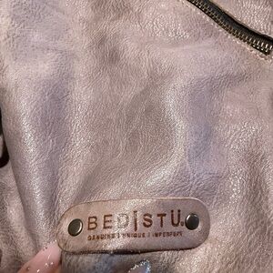 BED|STU Leather Bag in Shimmering Mauve